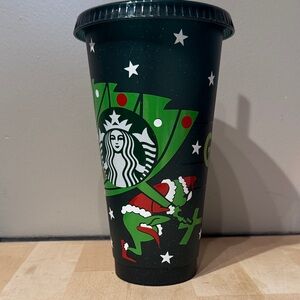 Starbucks Green and Red Holiday Tumbler